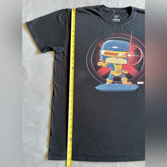Funko Pop! Tees Men’s T-Shirt Marvel X-Men Cyclops Black Size XL - Picture 4 of 6